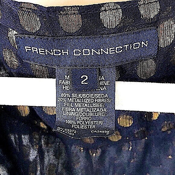 French Connection Empire Evening Blouse - Picture 6 of 11